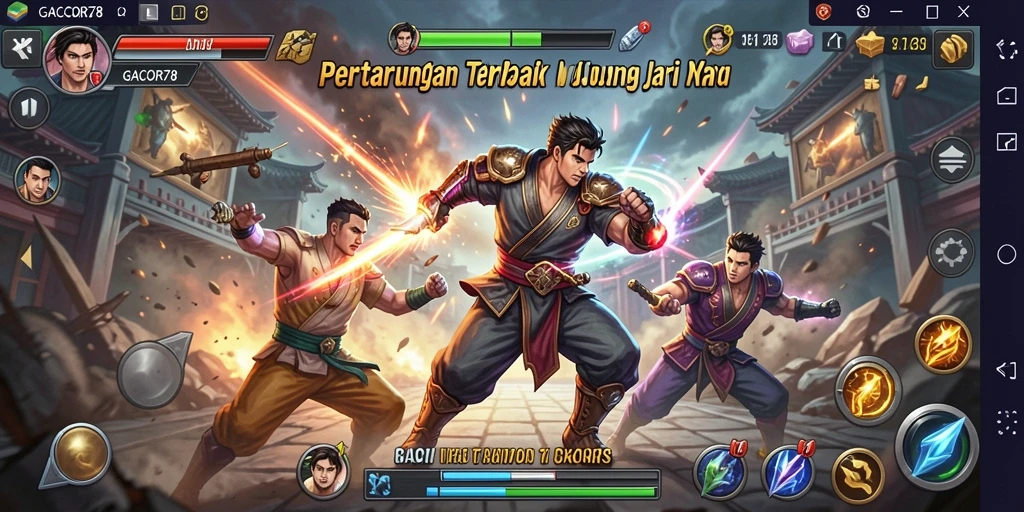 Screenshot GACOR78 menampilkan aksi seru dalam pertempuran.