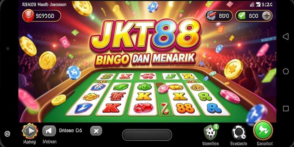 Tampilan gameplay seru JKT88 dengan fitur Bingo yang menarik.