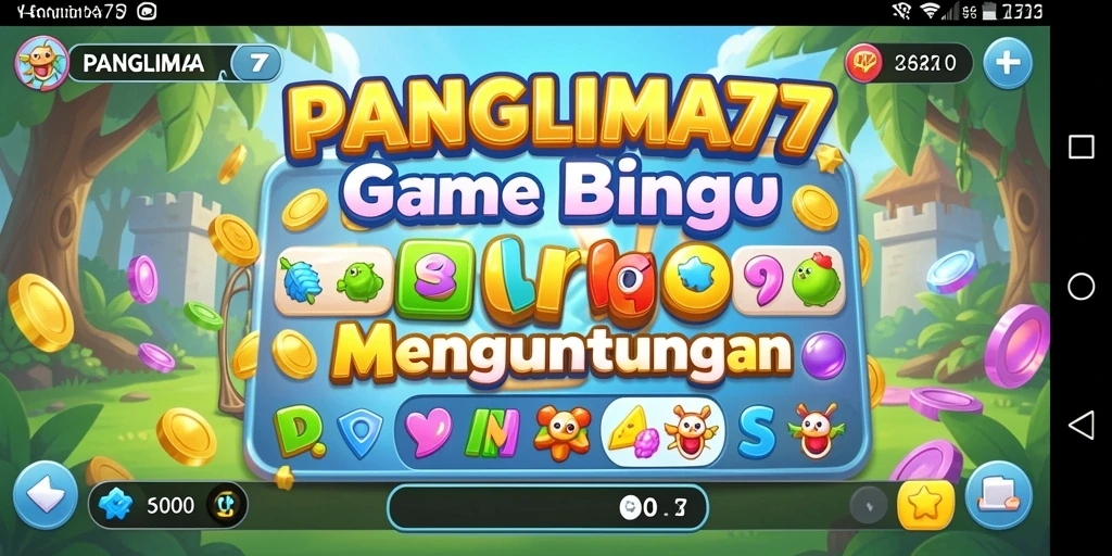 Gameplay seru dan interaktif dalam PANGLIMA77 bingo.