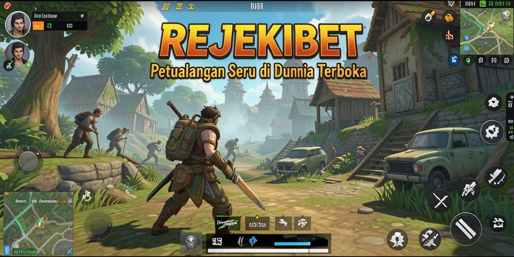 Screenshot menunjukkan eksplorasi luas dalam REJEKIBET.