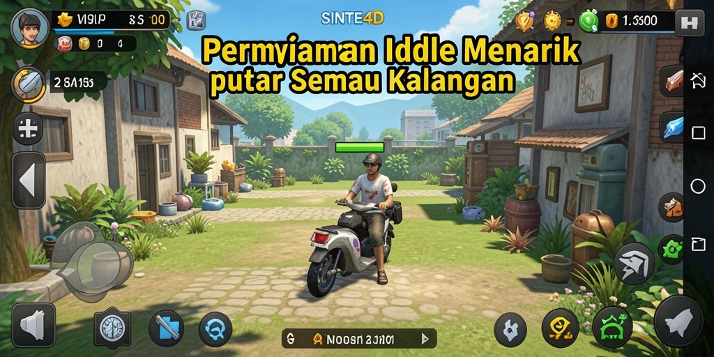Tampilan menarik dari gameplay SINTE4D yang memudahkan bermain Idle.