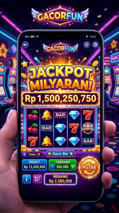 Tampilan antarmuka Gacorfun yang intuitif dan menarik.