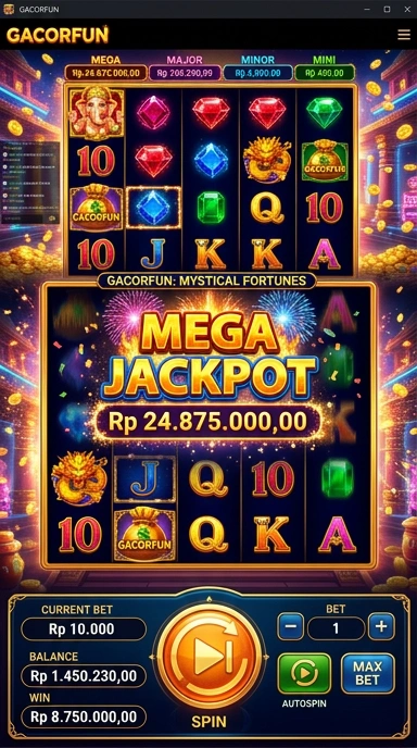 Gacorfun menawarkan banyak pilihan aplikasi untuk diunduh.